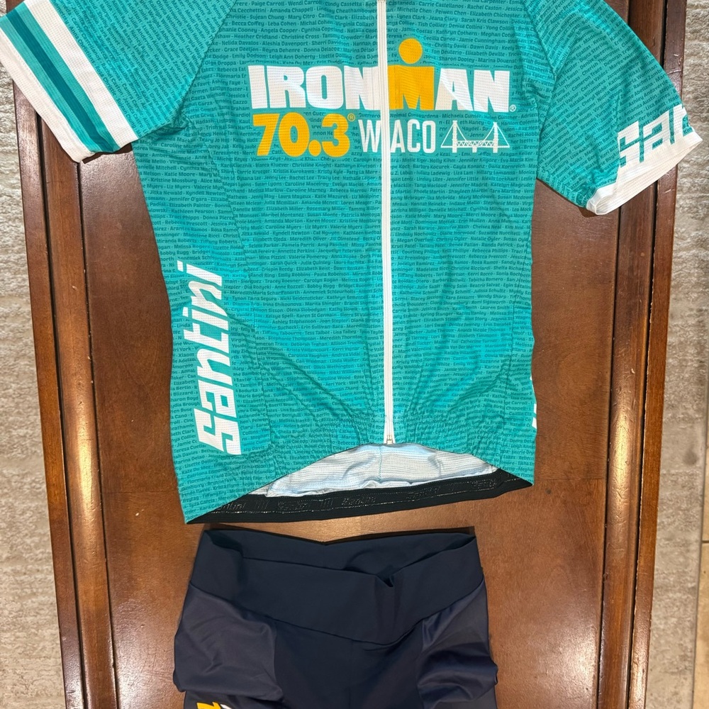 Santini Ironman 70.3 Waco 2019 Cycling Jersey and Shorts Set